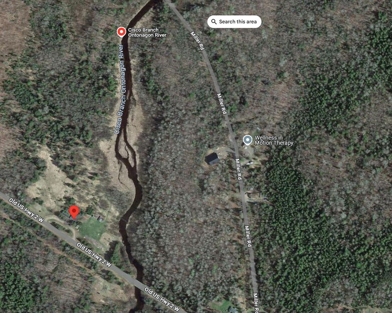 Rustic Riverside Inn - Current Aerial Map (newer photo)